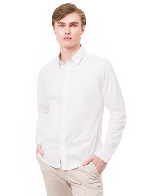 Camisa Clasico Popelina Stretch Paulino Ml 3 Hombre