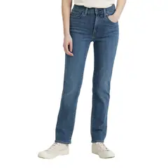 LEVIS - Jeans Mujer 724 High Rise Straight Azul