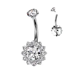 ADR JOYERIA CORPORAL - Piercing Ombligo Margarita Titanio ADR Joyería Corporal