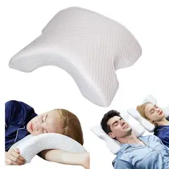 GENERICO - Almohada multifunción rígida viscoelástica de brazo arqueado