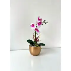 IMPORTADO MC - ORQUIDEA FUCSIA BASE DORADA 33X11