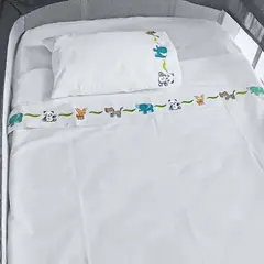 MORFEOHOME - Sábanas Pack&Play 100% Algodón Peruano - Fábula