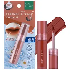 CATHY DOLL - Baby Bright Fixing Proof Liquid Lip 4g 02 Dusky Maple