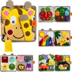 GENERICO - Libro Con Actividades Montessori - Jirafa