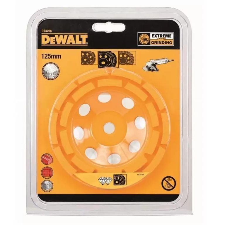 COPA DIAMANTADA PARA CONCRETO M14 DOBLE FILA 0 5"BLISTER DT3796-QZ