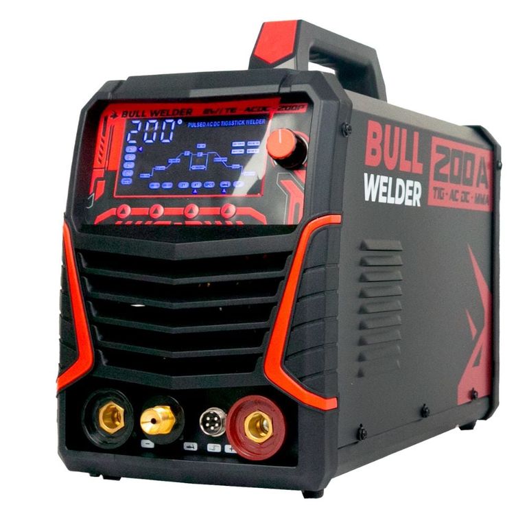 Soldadora Inverter Tig AcDc- Tig Hf Y Mma 200A Bull Welder