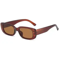GENERICO - Lentes de Sol Mujer Rectangular Marron PL5057