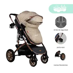 GENERICO - Coche Moises para bebe modelo Drax Edicion Beige