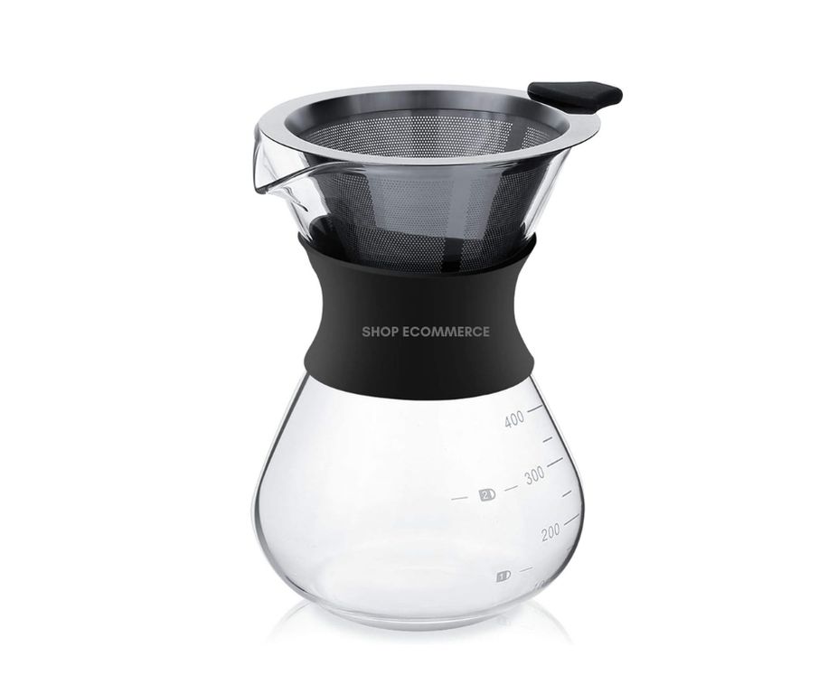 Cafetera de goteo con filtro de acero inoxidable 400 ml