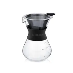 GENERICO - Cafetera de goteo con filtro de acero inoxidable 400 ml