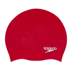 SPEEDO - Gorro para Natacion Plain Moulded Rojo
