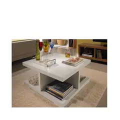 AMUEBLE - Mesa de centro * New PALAO * BLANCO MELAMINA 18MM