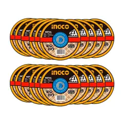 INGCO TOOLS - DISCO INGCO CORTE METAL 4 ½ AMOLADORA ESMERIL X20 UNIDADES