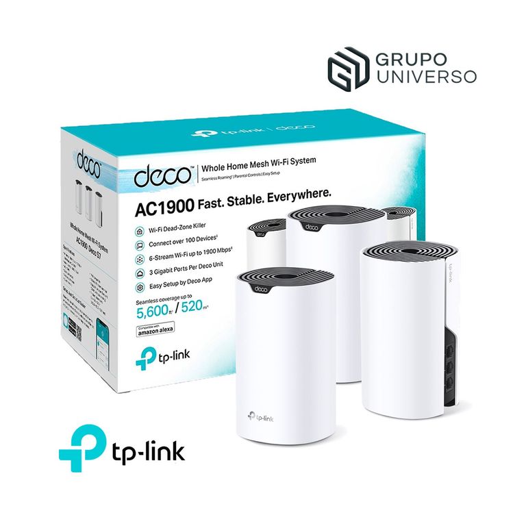Mesh Deco S7 3 Pack Tp-Link Wifi 5 AC1900