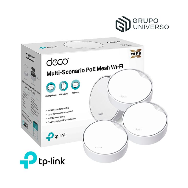 Mesh Deco X50-PoE 3 Pack Tp-Link Wifi 6 AX3000
