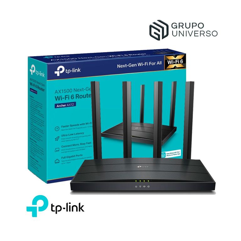 Router Archer AX12 Tp-Link Wi-Fi 6 Dual Band AX1500