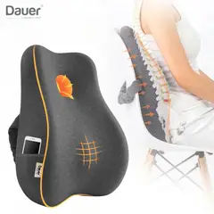DAUER - Lumbar Cojin 3D Ergonomic Viscoelastico Bambu Refrescante con Bolsillo