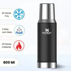 STANLEY - Termo de Bebida Mate System Negro 800 Ml