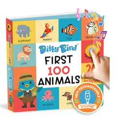 DITTY BIRD - Libro sonoro Mis primeros 100 animales Inglés