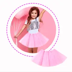 GENERICO - Falda Tutu Rosado (3 a 8 años) unidad