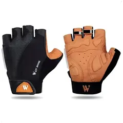 WEST BIKING - Guantes de Ciclismo Motocicleta Guante Medio Dedo