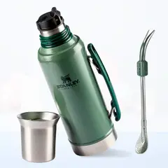 STANLEY - Termo de Bebida Mate System 1.2 L + Bombilla Verde