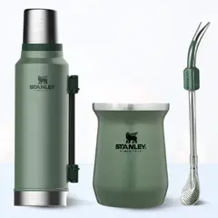 STANLEY - Combo Termo Classic 1.4 L + Matero 236 Ml + Bombilla Verde