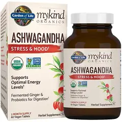 GENERICO - Garden of Life Mykind Organics Ashwagandha Stress & Mood 60 capsulas