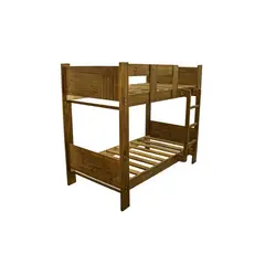 MUEBLES MACRUMO - Camarote 1.5 Plz Pino de 1.5 x 6 Apanelado+ Acabado Envejecido