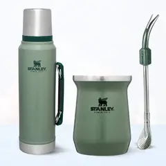 STANLEY - Combo Termo Classic 946 + Matero 236 Ml + Bombilla Verde