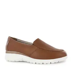 ECCO - Zapatos Slip On Mujer Astor08 Caramelo Cuero Natural
