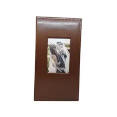 GENERICO - Album de Cuero Sintético (Marrón) con ventana para 300 fotos 10x15