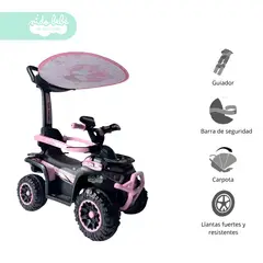 GENERICO - Carrito BUGGY de niño Modelo UTV color Rosado