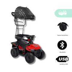 GENERICO - Carrito BUGGY de niño Modelo UTV color Rojo