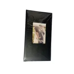 GENERICO - Album de Cuero Sintético (Negro) con ventana para 300 fotos 10x15