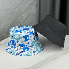 KAST PE - Bucket hat Osito Skyblue 52cm: Gorro para niños de 2 a 5 años