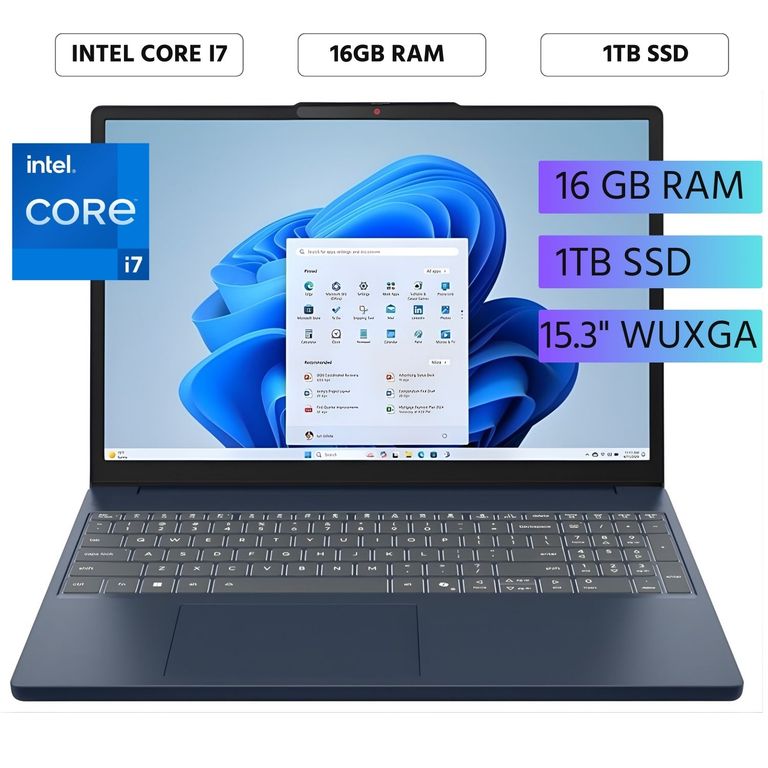 Laptop IdeaPad Slim 3 15.6" WUXGA Intel Core i7-13620H Ram 16GB SSD 1TB FreeDos