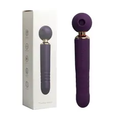 GENERICO - Succionador y Vibrador Telescópico - Morado