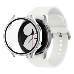 GENERICO - Case Funda 360 para SAMSUNG GALAXY WATCH 7 de 44mm - Plata