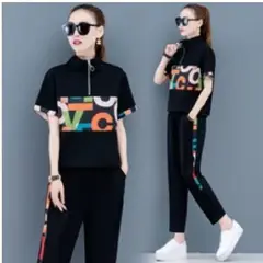 GENERICO - Conjunto De Dos Piezas De Camiseta Y Pantalones Para Mujer