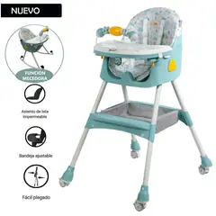 EBABY - Silla de Comer Asiento Reclinable DALI Verde