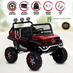 MERCEDES BENZ - Carro a Batería 4 x 4 «OBELIX» Todo Terreno Borgoña