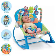 GENERICO - Silla mecedora con Vibrador Musical y Toys Niño Rana