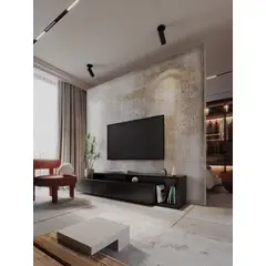 TU MESITA - Mesa de TV Moderna Mikela color Negro