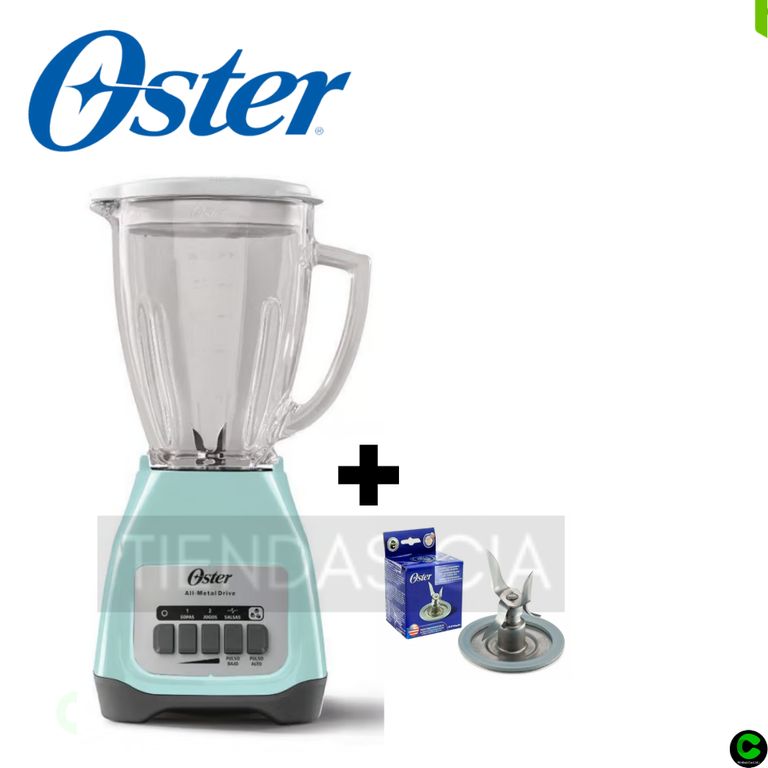 Licuadora 1.5L 2 Velocidades 550W -Turquesa + CUCHILLA