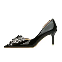 SHANDIAN - Zapato Formal Mujer Negro
