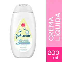 JOHNSONS - Crema Líquida para Recién Nacido 200ml