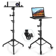 GENERICO - Pedestal De laptop o proyector Resistente Con rueda