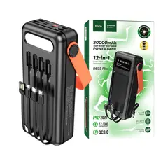 HOCO - Bateria Portatil 30000mAh Carga Rapida 22 5W Carga Solar