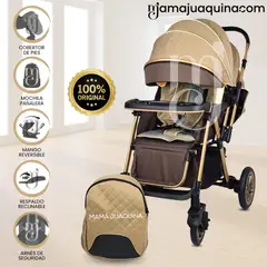 LITTLE - Coche Cuna de Lujo «LONDRES II» Edición Limitada Beige